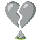 corazón roto + montaña