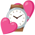 dos corazones + reloj