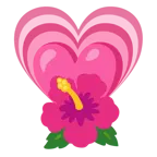 wachsendes Herz + Hibiskus