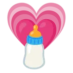 wachsendes Herz + Babyflasche