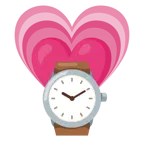 wachsendes Herz + Armbanduhr