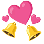 corazones giratorios + campana