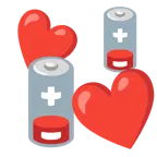 corazones giratorios + batería baja