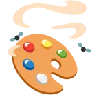 Kothaufen + Mischpalette