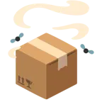 Kothaufen + Paket