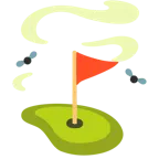 Kothaufen + Golffahne
