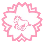 Blumenstempel + Pferd