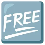 100 Punkte + Wort „Free“ in blauem Quadrat