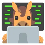 computer portatile + cavallo