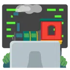 computer portatile + locomotiva