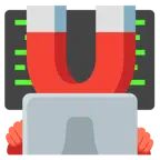 computer portatile + calamita