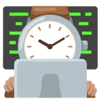 computer portatile + orologio