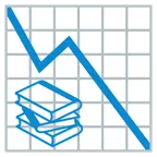 grafico con andamento negativo + libri