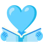 libri + cuore azzurro
