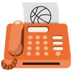 fax + palla da pallacanestro