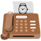 fax + orologio
