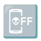 Mobiltelefon aus + Außerirdischer