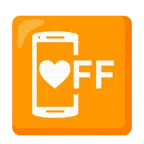 Mobiltelefon aus + Herz