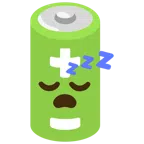 batteria + faccina che dorme