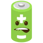 batteria + bocca che morde il labbro