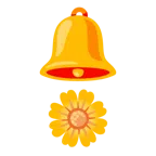 Glocke + gelbe Blüte