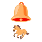 Glocke + Pferd