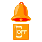 Glocke + Mobiltelefon aus