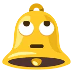 Glocke + Augen verdrehendes Gesicht