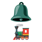 Glocke + Dampflokomotive