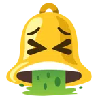Glocke + kotzendes Gesicht