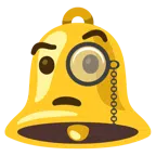 Glocke + Gesicht mit Monokel
