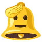 Glocke + salutierendes Gesicht