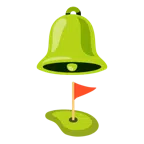 Glocke + Golffahne