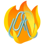 Feuer + verhakte Büroklammern