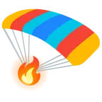 Feuer + Fallschirm