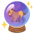Kristallkugel + Pferd