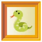 quadro incorniciato + serpente