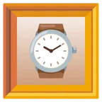 quadro incorniciato + orologio