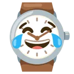 وجه بدموع فرح + ساعة
