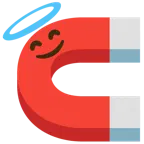 cara sonriendo con aureola + imán