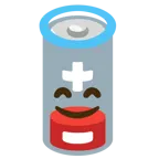 cara sonriendo con aureola + batería baja