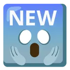 face screaming in fear + NEW button