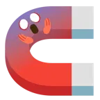 face screaming in fear + magnet