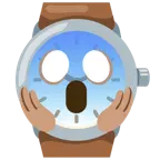 face screaming in fear + watch