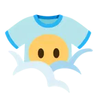 face in clouds + t-shirt
