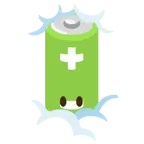 face in clouds + battery