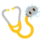 face in clouds + stethoscope