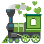 locomotiva + cuore verde