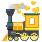 locomotiva + cuore giallo