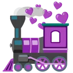 locomotiva + cuore viola